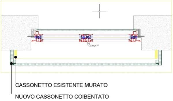jollyalluminio cassonetto nuovo murato